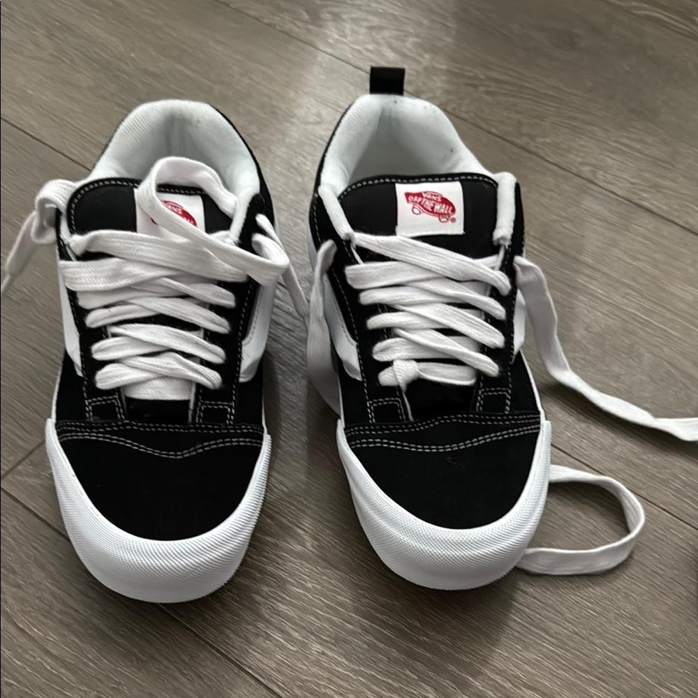 Vans Black and White Low-Top Sneakers